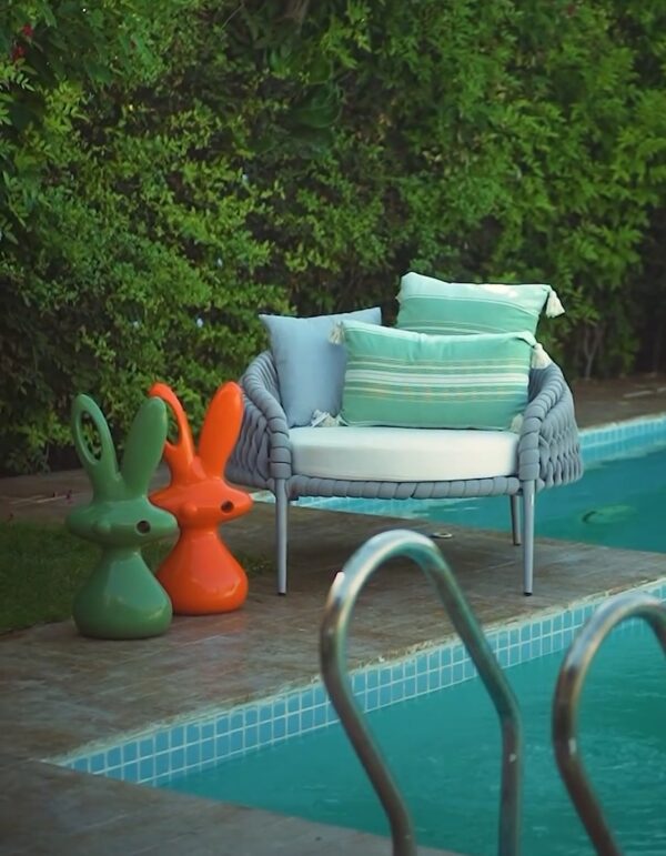 Skulptur Deko Hase