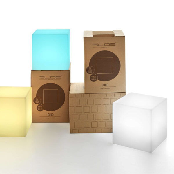 Slide Design Tischleuchte Cubo 25