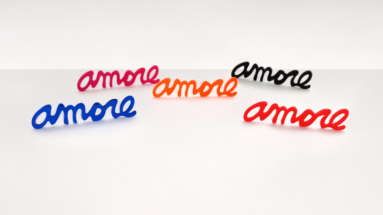 Slide Design Schriftzug Amore
